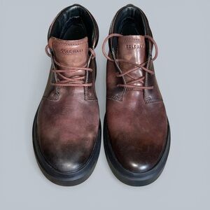 Cole Haan Brown Leather Men's Grand Pro Rally Chukka Sneakers Size 11 EUC!